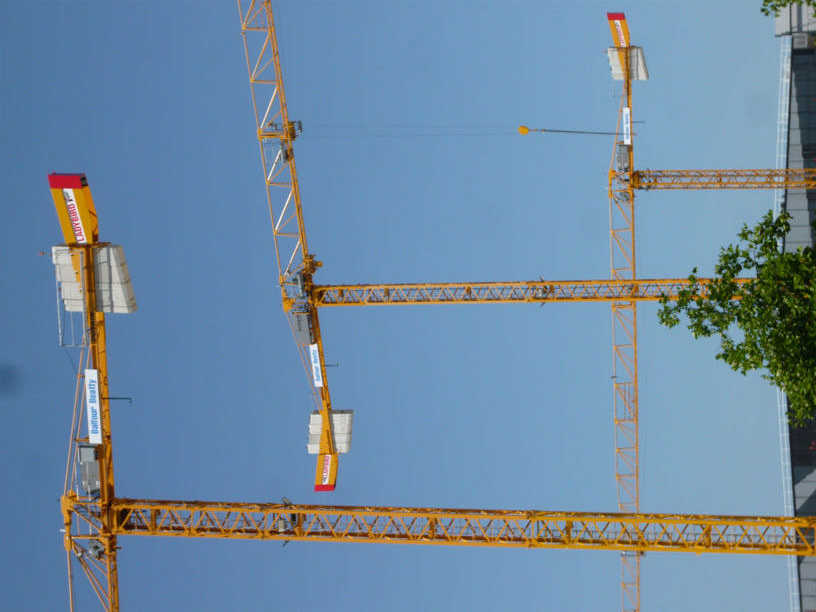 Three MCT88 Cranes with anti-collision working in London